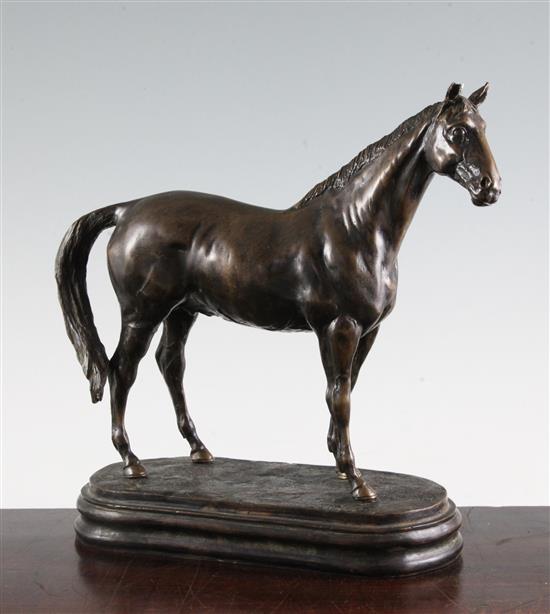 James Osborne (1940-1992) A bronze model of a horse, height 10.5in.